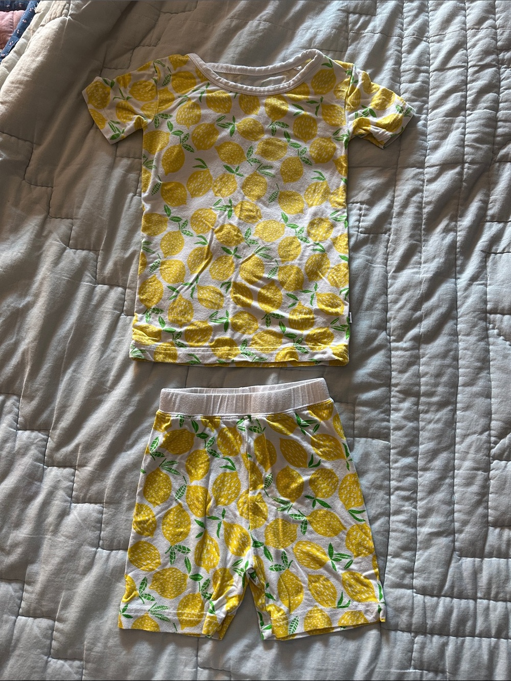 Little Sleepies Lemon Print Short Pajama Set